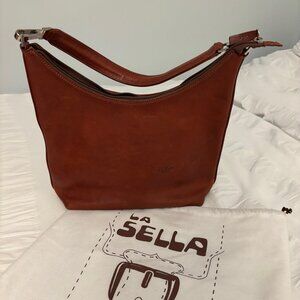La Sella Roma Leather Shoulder Bag
